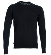 Armani Indigo Crew Neck Sweater