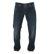 Armani (J25) Dark Denim Straight Leg Jeans
