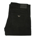 Armani (J30) Black Cord Zip Fly Jeans