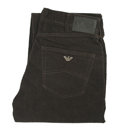 Armani (J30) Coffee Cord Zip Fly Jeans