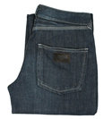 Armani (J41) Dark Denim Low Waist Button Fly Jeans