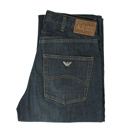 Armani (J70) Dark Denim Zip Fly Jeans