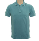 Armani Jade Green Pique Polo Shirt