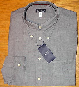 Armani Jeans - Long-sleeve Oxford Shirt With Button-down Collar