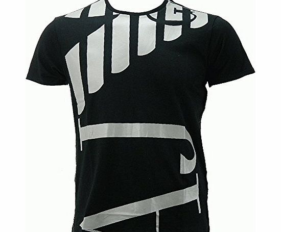 Armani Jeans All-Over Logo T-shirt Black X-Large
