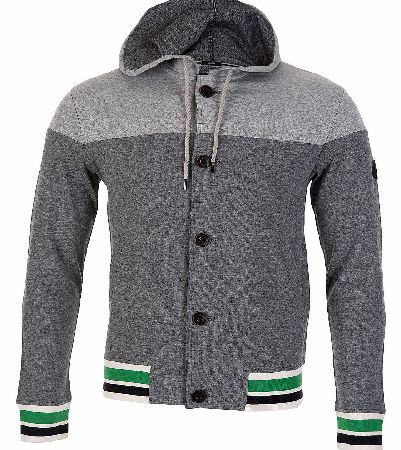 Armani Jeans Button Up Hooded Top
