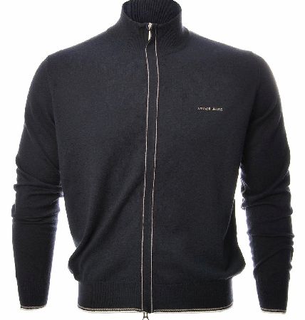 Armani Jeans Contrast Trim Cardigan