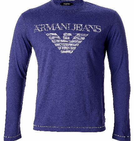 Armani Jeans Eagle Logo Long Sleeved Top