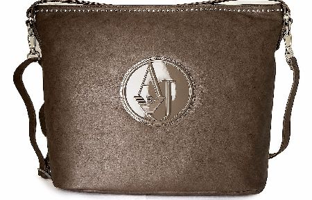 Armani Jeans Large Tote Cross Body Bag - Grey