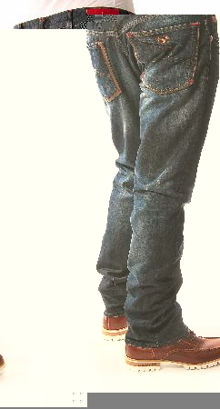Armani Jeans Leather Trim Jeans