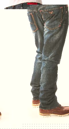 Armani Jeans Leather Trim Jeans