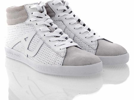 Armani Jeans Logo Side High Top Sneakers