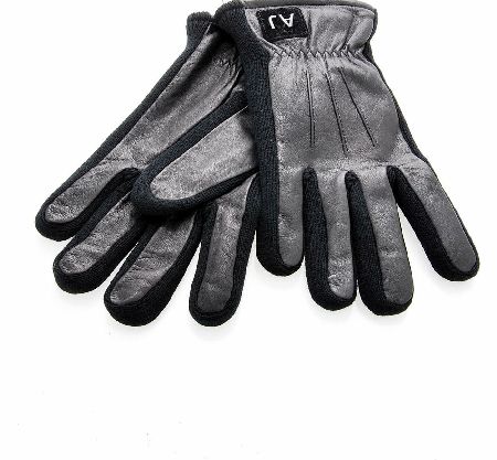 Armani Jeans Mens Leather Gloves
