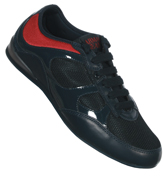 Armani Jeans Mesh Navy and Red Trainers