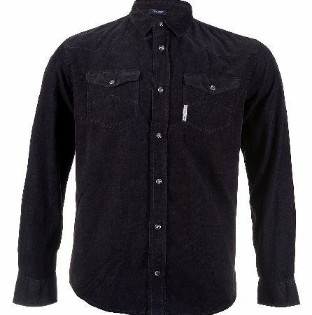 Armani Jeans Pocket Cord Shirt - Dark Navy