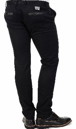 Armani Jeans Slant Pocket Chinos Black
