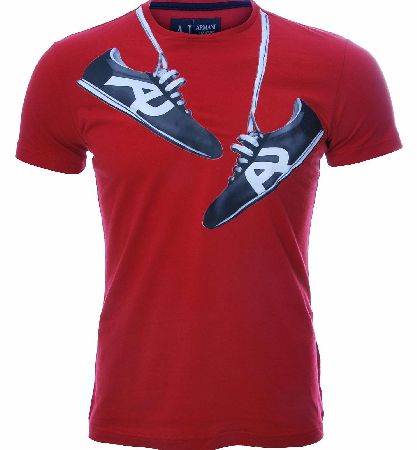 Armani Jeans Sneaker Print T Shirt