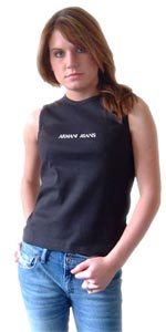 Armani Jeans Vest Top - Black