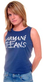 Armani Jeans Vest Top - Blue