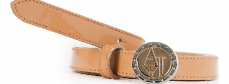 Armani Jeans Womens Patent Skinny Belt
