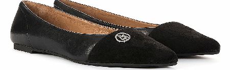 Armani Jeans Womens Pointed Toe Black Ballet