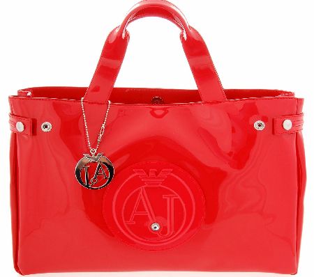 Armani Jeans Womens Red Patent Handbag
