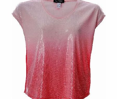Armani Jeans Womens Sequin Drape Blouse