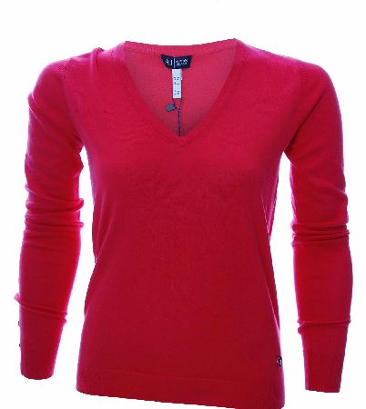 Armani Jeans Womens V-Neck Jumper