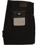 Ladies Armani Black Denim Zip Fly Slim Fit Jeans.