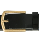Ladies Armani Black Patent Buckle Belt