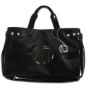 Armani Ladies Armani Black Patent Handbag