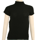 Ladies Armani Black Roll-Neck Sweater