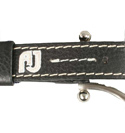 Armani Ladies Armani Black Soft Leather Belt