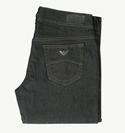 Armani Ladies Armani Black Straight Leg Jeans