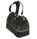 Armani Ladies Armani Black Suede Handbag