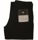 Armani Ladies Armani Black Zip Fly Cotton Mix Trousers