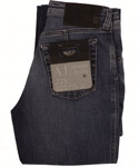 Ladies Armani Blue Denim Worn Effect Zip Fly Comfort Fit Jeans.