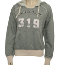 Armani Ladies Armani Grey Hooded Sweatshirt
