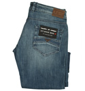 Ladies Armani (J77) Blue Denim Cropped Jeans