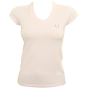 Armani Ladies Armani Light Pink T-Shirt