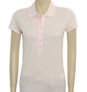 Armani Ladies Armani Pink Pique Polo Shirt