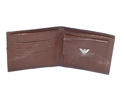 Leather designer wallet