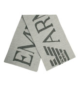 Armani Light and Dark Grey Scarf