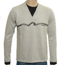 Armani Light Grey V-Neck Sweater