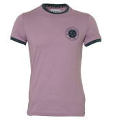 Armani Lilac and Navy T-Shirt