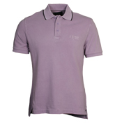 Armani Lilac Pique Polo Shirt