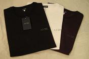 Armani Mens 3 Round Neck T-Shirts (Black/Navy/White)