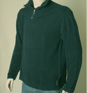 Mens Armani Black 1/4 Zip Cotton Mix Sweater