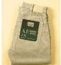 Mens Armani Pale Grey Zip Fly Straight Leg Cords - 34 Leg