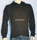 Armani Mens Black EA7 Hooded Sweatshirt